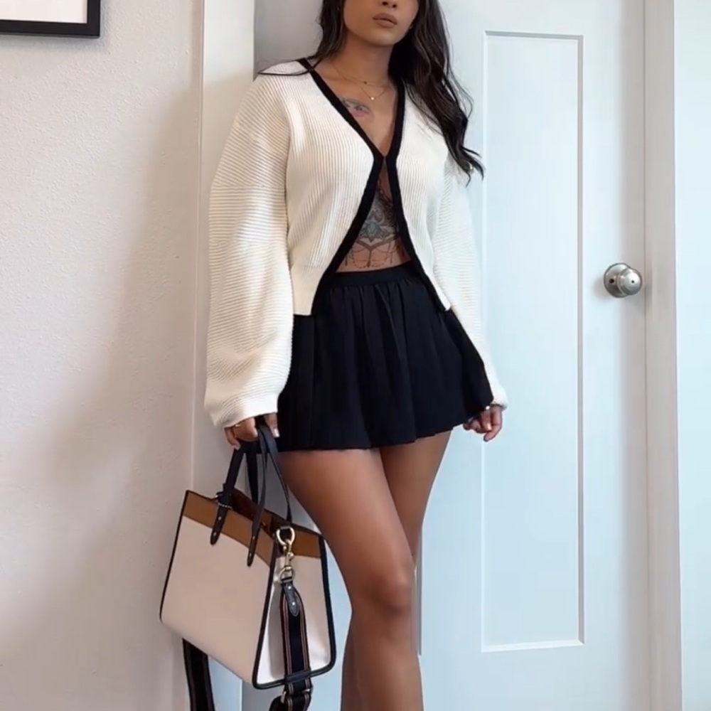 Mini skirt with built in shorts